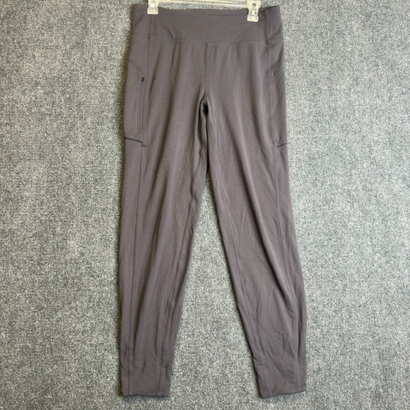 lululemon athletica Pants - Lululemon Run On Jogger Pants Womens 8 Gray Dark Carbon Tapered Athletic Stretch